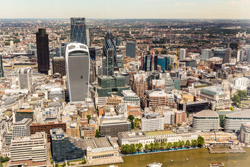 Poster - Panorama of London from above over the City