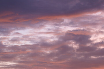 beautiful colorful sky and cloud in twilight time background