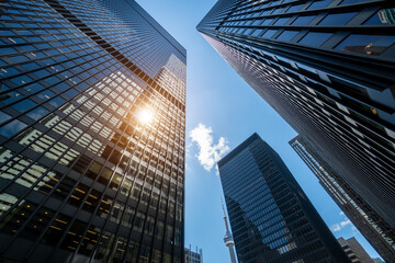 Wall Mural - Scenic Toronto financial district skyline and modern architecture skyline.