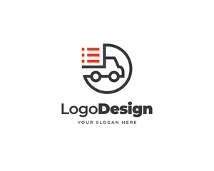 Aufkleber - Delivery order boost logo vector. Product service business logo design