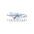 © LAURIS - JR Initial handwriting logo template vector