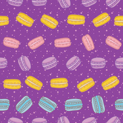 Wall Mural - Macaroon vector repeat pattern design-06