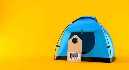 Sticker - Tent with barcode