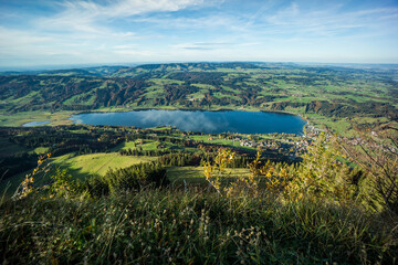 Wall Mural - nice alpine panorama scenery in bavaria