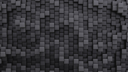 Wall Mural - Lots of square cells. Shades of gray. Full frame. Top view.