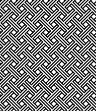 Seamless Abstract Geometric Background. Vector Black White Pattern