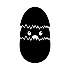 Sticker - Easter Chicken In Egg Icon