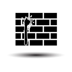 Poster - Blood On Brick Wall Icon