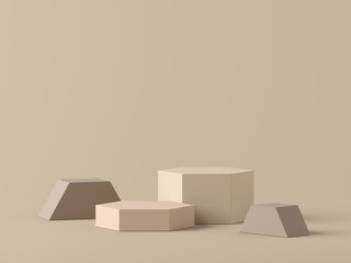 Poster - abstract background minimal style for product branding. mock up scene with empty space. 3d render
