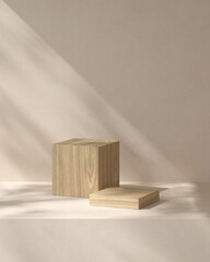 Fototapete - Abstract background minimal style for product branding. Mock up scene with empty space. 3d render