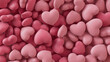 © RocknRoller Studios - Heart background. Valentine Wallpaper with Pink love hearts. 3D Render