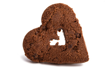 Wall Mural - heart cookies with chocolate