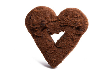 Wall Mural - heart cookies with chocolate