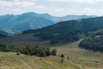 Wall Mural - landscape with mountains