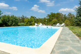 Fototapeta  - Swimming pool in italian home garden