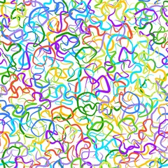 Canvas Print - grunge striped wavy rainbow seamless pattern background