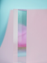 Reflecting Prism With Pastel Colors Background