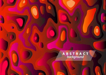 Wall Mural - Abstract modern fluid, liquid vector background in red color. Can be used for background, flyer or cover design