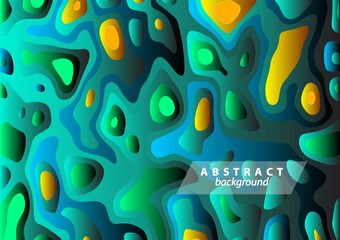 Wall Mural - Abstract modern fluid, liquid vector background in blue color. Can be used for background, flyer or cover design