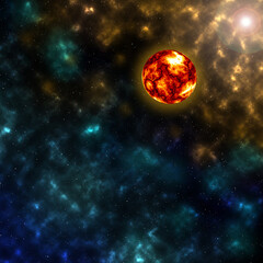 planet in space