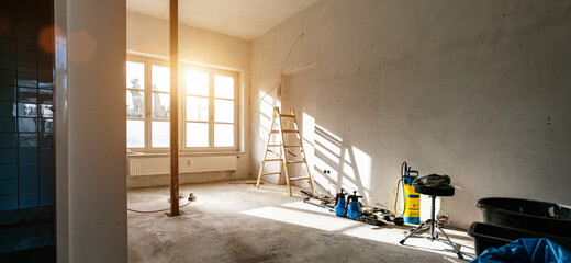 rebuilding an Old real estate apartment, prepared and ready for renovate