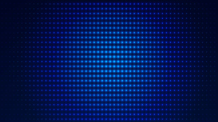 Dot  white blue pattern screen led light gradient texture background. Abstract  technology big data digital background. 3d rendering.