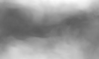 white gray smoke isolated on black color dark horror background. use for concept design halloween sp