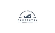 Carpentry Logo On White Background