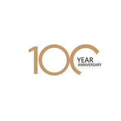 100 year anniversary celebration vector template design illustration
