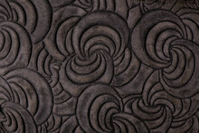 Leather Grey Floral Pattern Background Close Up