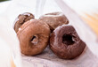 glazed donuts in a donut bag