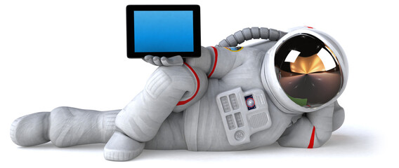 fun astronaut - 3d illustration