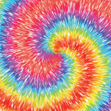 Fototapeta Tęcza - Abstract pastel swirl background. Tie dye pattern. Vector illustration.
