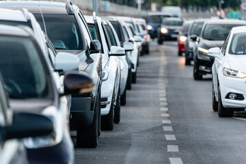 Cars travelling on a road