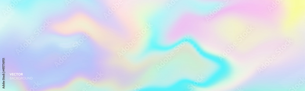 Gradation gradient color background, abstract mesh blend. Vector soft bright color pattern with holographic iridescent - obrazy, fototapety, plakaty 