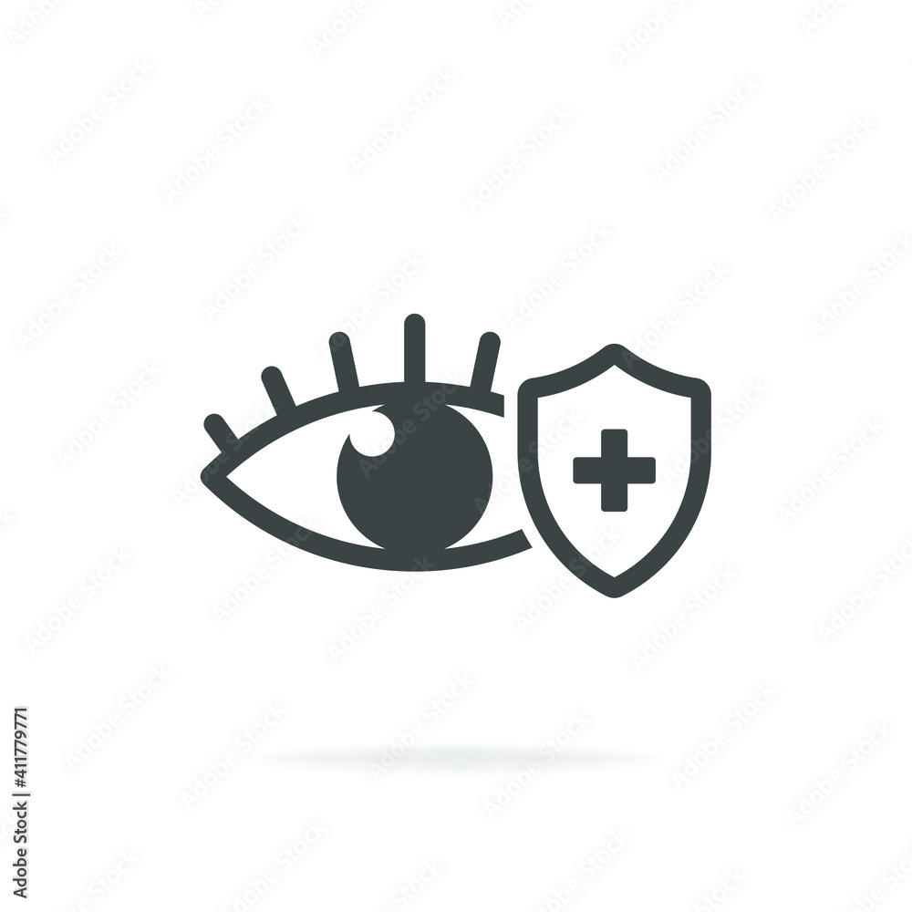 Healthy eye icon concept isolated on white background. Vector ...