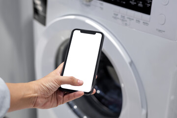 Sticker - Controlling the laundry machine with a mobile phone app in a smart home