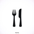 © Galatenko - Fork and Knife icon, vector, flat, eps, path, stock