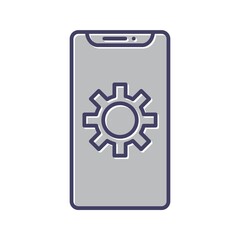 Sticker - Unique Technical Services Line Vector Icon