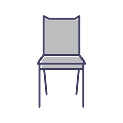 Poster - Unique Bedroom Chair Line Vector Icon