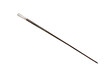 Vintage walking stick or cane isolated on a white background