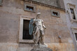 Art marble sculpture in Castel Sant'Angelo (Mausoleum of Hadrian)