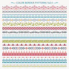 Wall Mural - ornamental border frame line vintage color patterns 4