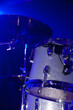 Drums in concert - on stage - in LED lights