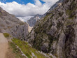 © An Instant of  Time - The Cares Route in the heart of Picos de Europa National Park, Cain-Poncebos, Asturias, Spain. Narrow and impressive canyon between cliffs, bridges, caves, footpaths and rocky mountains.