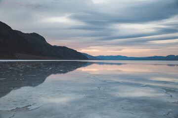 Poster - Sunrise at Badwater in Death Valley National Park, California