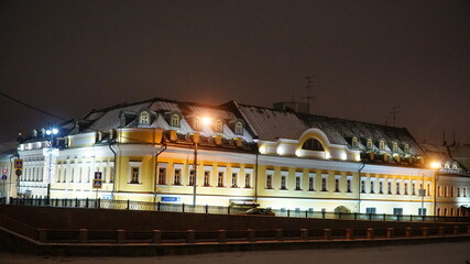 Wall Mural - night city street