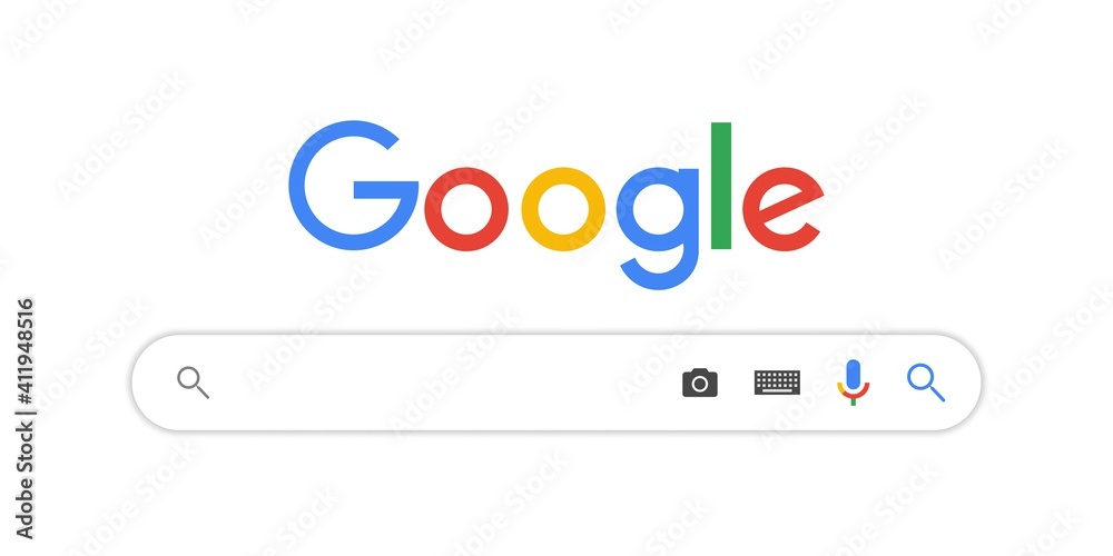 Google search bar vector Stock Vector | Adobe Stock