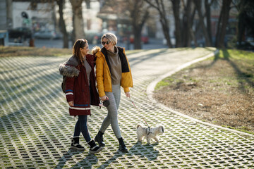 Canvas Print - Friends On A Walk