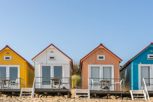 Colored Beach Houses In The Netherlands
